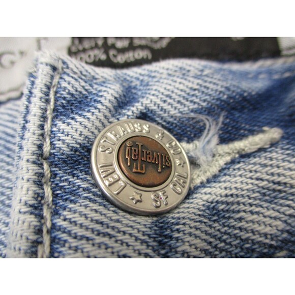 Levis Jeans Men 34 Blue Straight Silvertab Distressed Denim Cotton Casual 34x29* - Picture 10 of 16